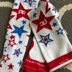 Pro compression red white and blue star l/xl